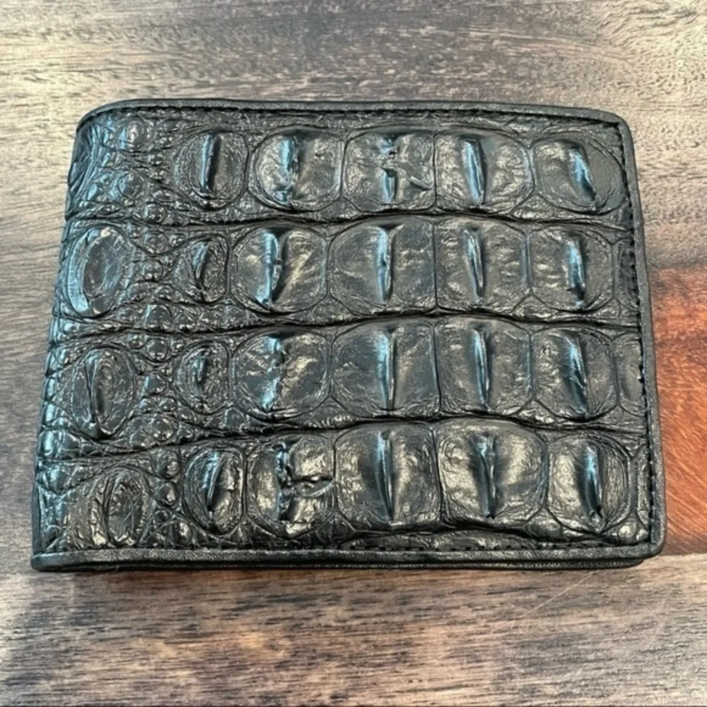 Authentic Crocodile Leather Wallet 1A